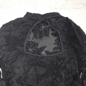 BEBE Beautiful Lace-like Material Top